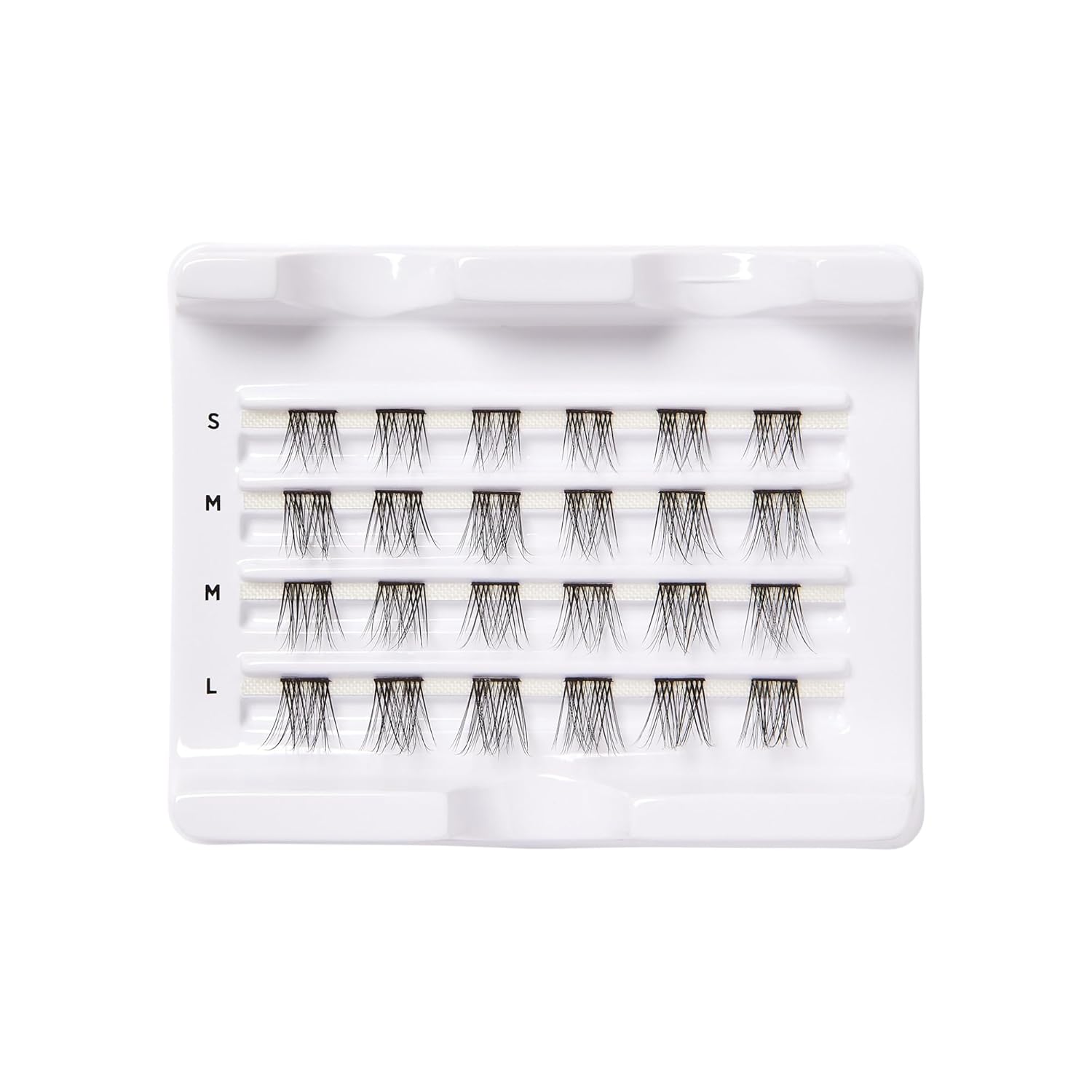 KISS Falscara DIY Eyelash Extension Lengthening Wisps - Featherlight Synthetic Reusable Artificial Eyelashes Multipack of 24 Mini Lash Clusters for that Authentic Eyelash Extension Look - Image 9