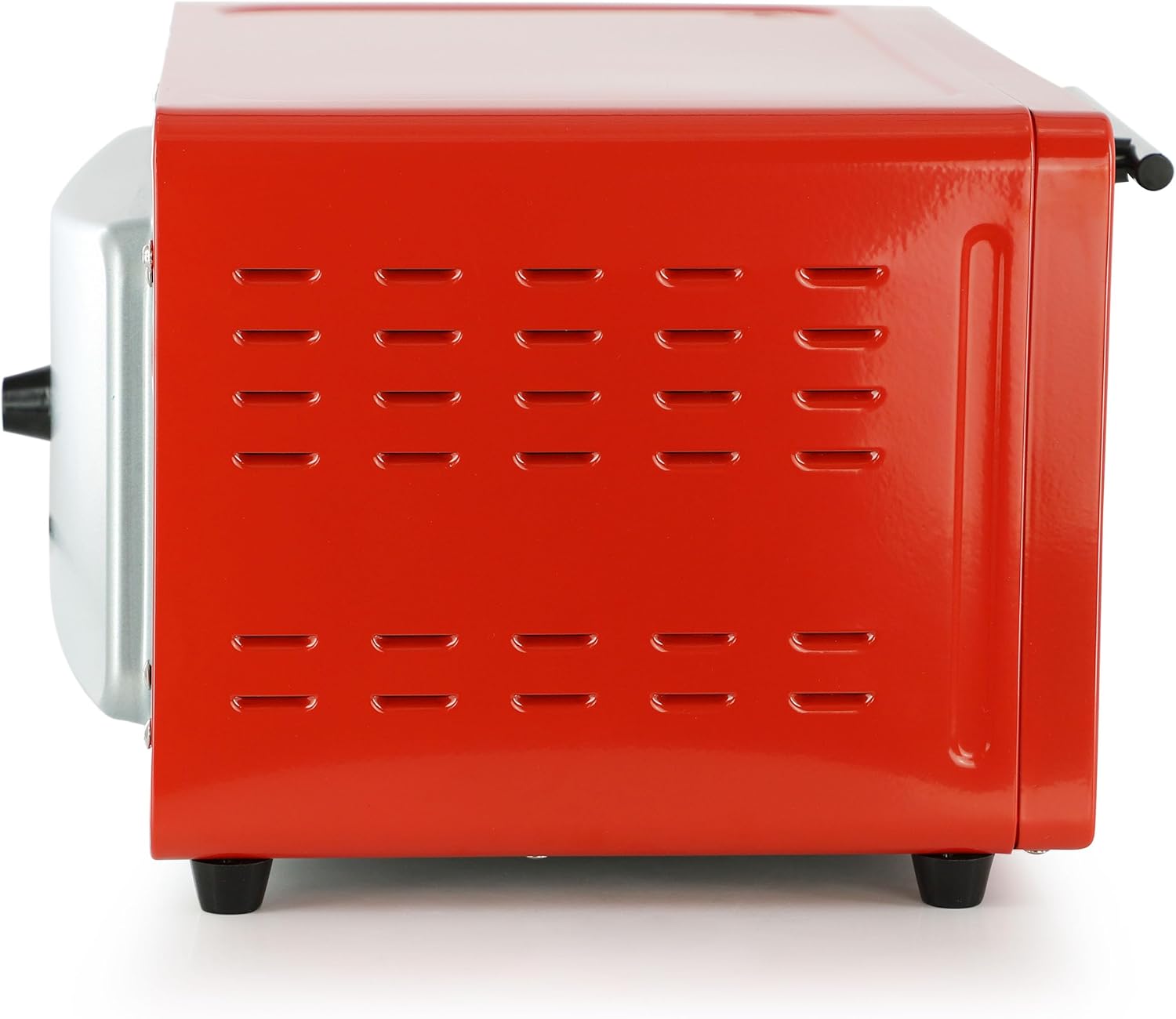MegaChef 9.5 Quart Electric Counter Top 2 Slice Toaster Oven with Built in Timer, Bake, Broil, Toast (Candy Red) - Image 4