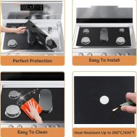 Guards for Gas Stove Top Protector Covers 0.3mm Cuttable,Heat Resistance Burner Covers Stove Mat Protector，Safe Reusable Easy Cleanable Gas Guards Stove Covers for Gas Stove - Image 4
