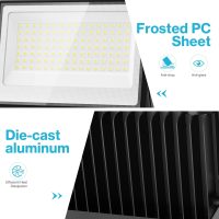 Olafus 2 Pack 100W LED Flood Light Outdoor, 9000lm LED Work Light with Plug, IP66 Waterproof Exterior Security Lights, 6500K Daylight White Outside Floodlights for Playground Yard Stadium Lawn - Image 6