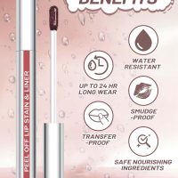 Lip Stain Peel Off Lip Liner Stain with Tweezer, Long Lasting Matte Lip Tint Tattoo, Highly Pigmented Color Lip Makeup, Waterproof Lipstick, Transfer-proof Lipstain for Women, Nude Pink - Image 4
