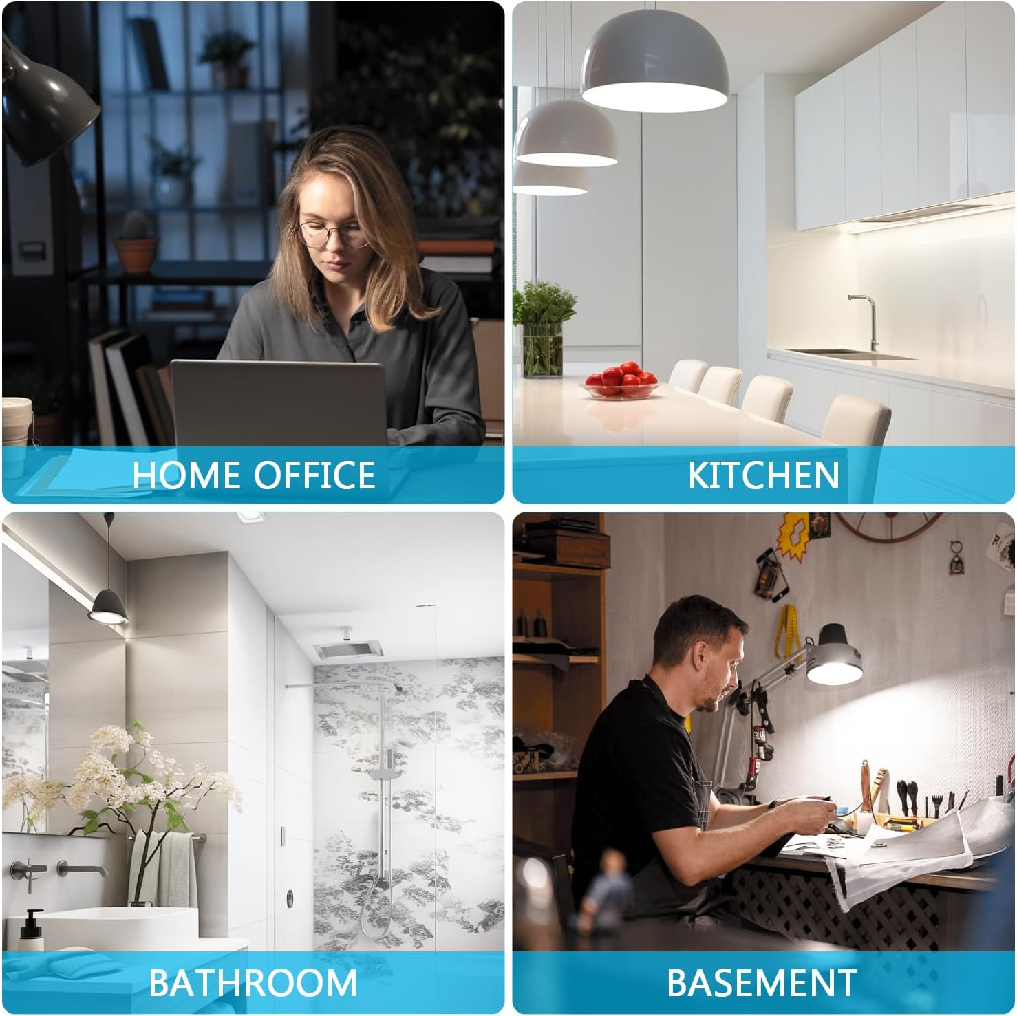 DAYBETTER BR30 LED Light Bulbs Indoor Flood Light, 6Pack 5000K Daylight White LED Bulb 65W Equivalent, Dimmable, E26 Base, 800LM, Recessed Can Bulb for Living Room Bedroom Dining Room Bathroom - Image 7