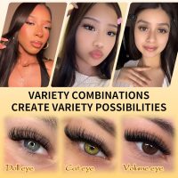 QUEWEL Lash Clusters Kit, 320 Pcs 30D+40D Lash Cluster Eyelash Extensions 9-16mm Lash Clusters Wispy Kit with Eyelash Clusters Bond and Seal Glue Remover Tweezers (30D+40D Kit) - Image 3