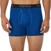 Hanes Total Support Pouch Men's Boxer Brief Underwear, Anti-Chafing, Moisture-Wicking Odor Control, 3-Pack (Reg or Long Leg) - Image 2