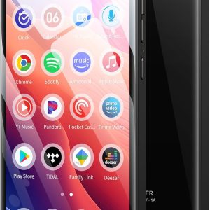 128GB MP3 Player with Bluetooth and WiFi, Android 13.0, 5.5" HD Touchscreen, 13MP Camera, Preloaded Spotify, Pandora, 1TB Expandable & Parental Controls Black