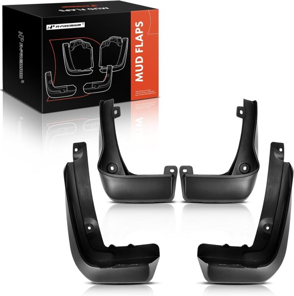 A-Premium Set of 4PCS Mud Flaps Splash Guards Mudguards Mudflaps with Hardware Kits Accessory Compatible with Honda HR-V HRV, 2016-2021, Sport Utility, Front LH RH and Rear LH RH