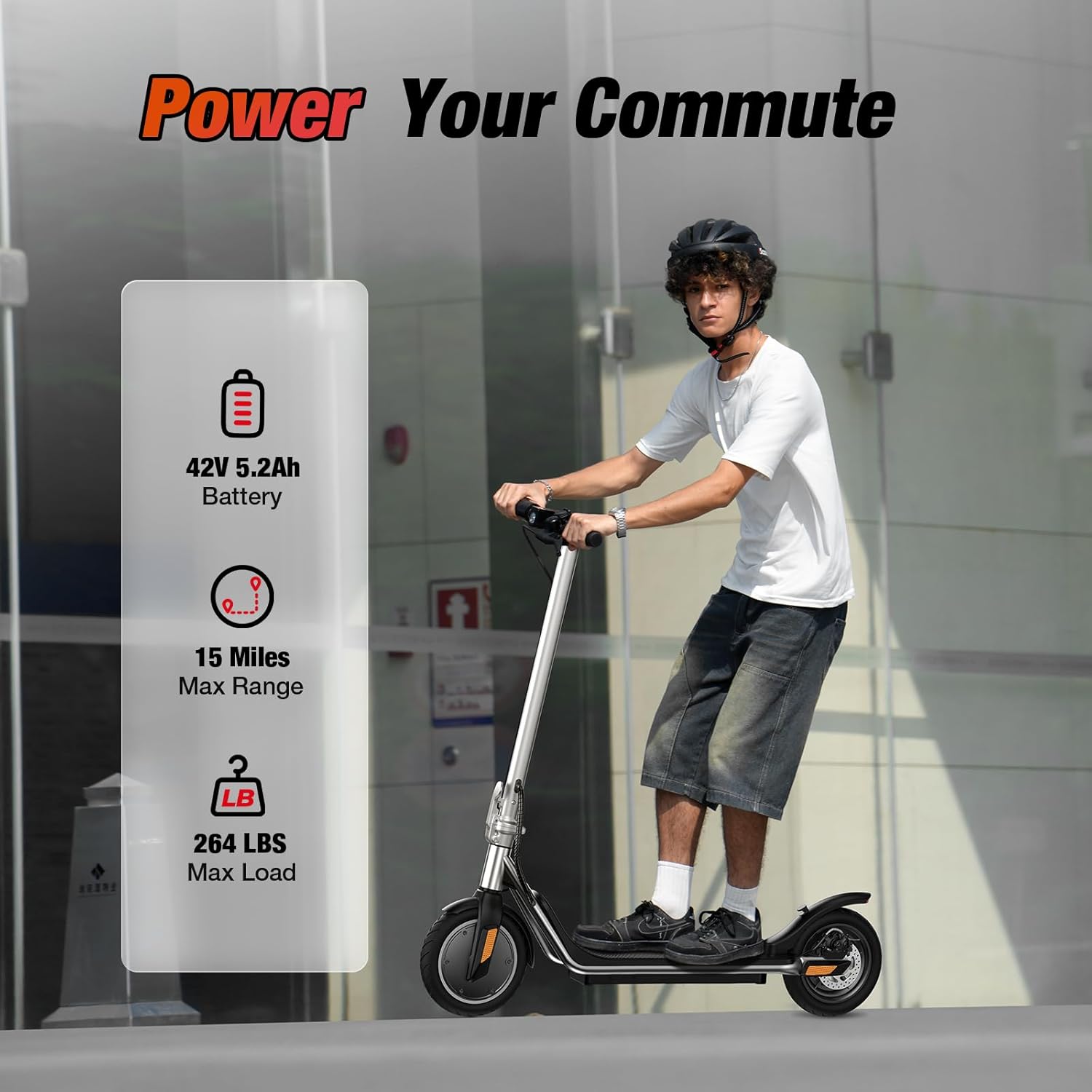 iScooter Electric Scooter for Adults & Teens, 500/650 Peak Power, Up to 15/18/25 Miles Range, 19/22/25 MPH Top Speed, Cruise Control, Dual Braking System, Foldable E-Scooter for Commuting & Campus Use - Image 3