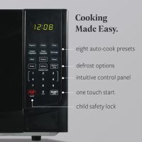 Farberware 0.9 Cu. Ft. Black Microwave Oven, 900W with LED Display, 10 Power Levels, 8 Auto-Cook Presets, Express Cooking & Defrost - Image 3