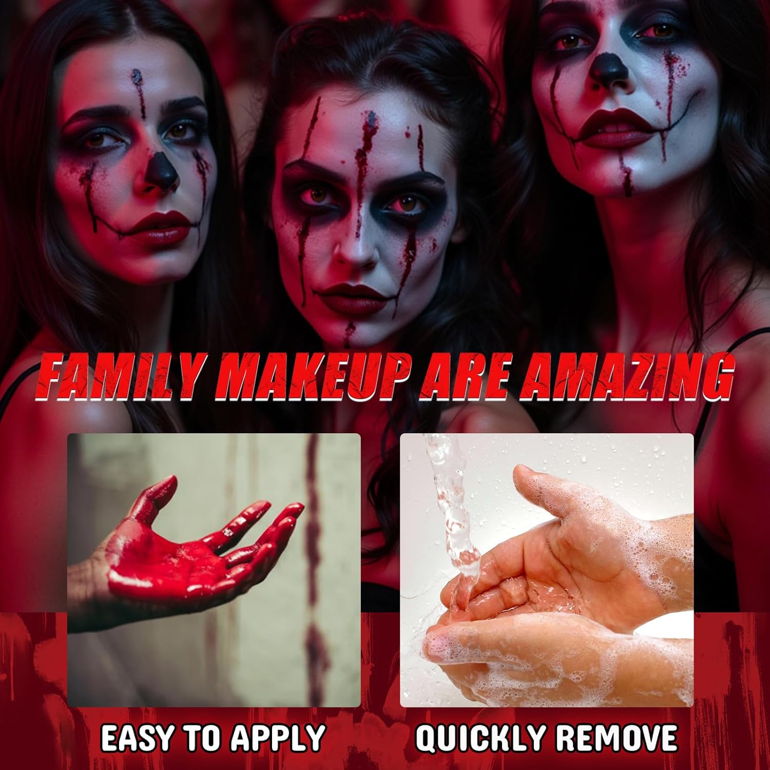Halloween Fake Blood Spray, Washable Fake Blood Makeup, Halloween Realistic Fake Blood for Face Body Paint, Perfect for Vampire Makeup, Clown & Sfx & Cosplay & Zombie Make Up, 1 Pack - Image 7