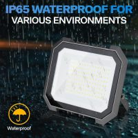 2 Pack LED Flood Lights Outdoor, 100W 10000LM Super Bright Floodlight Outside Work Light with 5.9FT Plug, IP65 Waterproof 6000K Outdoor LED Flood Light for Garage, Yard, Lawn, Garden - Image 3