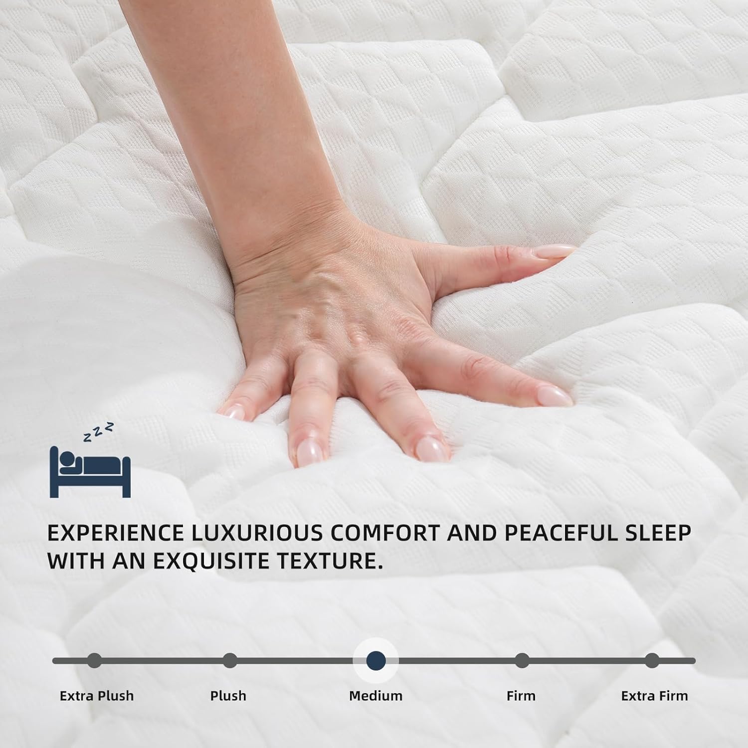 Full Size Mattress 10 Inch | Full Mattresses in a Box Hybrid | Medium Firm Feel Memory Foam and Individual Pocket Springs | Fiberglass Free Bed Matress | Breathable | CertiPUR-US | Upgrade - Image 3