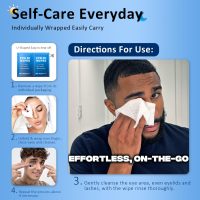 30PCS Eyelid & Lash Wipes for Itchy & Dry Eyes, Tea Tree Oil Eyelid Wipes for Styes & Blepharitis, Daily Eye Cleansing Wipe, Hypoallergenic & Soothing For Sensitive Eyes, Stay Hydrated Lid Wipe - Image 6
