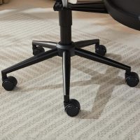 Cross Legged Office Chair with Wheels, Meditation Chair, ADHD Desk Chair, Adjustable Height Yoga Office Chair, Wide Criss Cross Chair with Lumbar Support, Kneeling Chair (Black + PU Leather) - Image 9