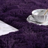 Softlife Rugs for Bedroom 4x5.3 Feet Purple Area Rug for Living Room Super Soft Shaggy Rugs for Dorm Fluffy Fuzzy Carpets Long Plush Bedside Rug Nursery Girls Boys Kids Room Home Christmas Decoration - Image 6