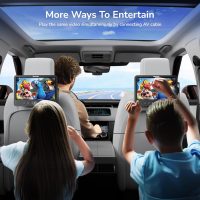 10.1" Dual Car DVD Players with HDMI Input, Headphones, Mounting Brackets, Headrest DVD Players for Car Support USB/SD Card, AV in/Out, Last Memory, Play A Same or Two Movies, No Battery - Image 4