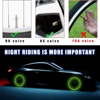 Ziciner 4PCS LED Tire Valve Cap Lights, Neon Spoke Flash Light Bulb Tire Valve Lights with 12 Extra Battery, Waterproof Wheel Tyre Valve Stems Dust Cap, Motorcycle Car Accessories (Green) - Image 4