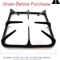 Reston Lloyd G-105-B Square Gas Stove Burner Covers, Set of 4, Black, 9" x 0.75" x 9" (Length x Width x Height) - Image 3
