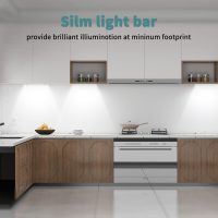 ASOKO Under Cabinet Led Light Plug in, Dimmable Daylight White 4500K, 3 Pack 12 inch Linkable Led Under Counter Lights for Kitchen, Shelf, Workbench, Cupboard, ETL Listed Plug 24V, UNO-LK 4500K - Image 6