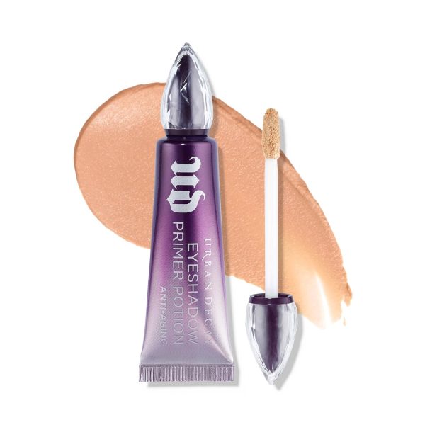 Urban Decay Anti-Aging Eyeshadow Primer Potion - Nude Eye Primer for Crease-Resistant & Long-Lasting Eye Makeup, Improves Look of Fine Lines & Texture, Smooths & Preps Eyelid Base, Vegan, Paraben-free