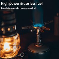 CAMPINGMOON Canister Top Stove Portable Compact Foldable w/Micro Regulator w/4Flex w/igniter XD-2F (Silver) - Image 4