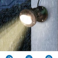 SUNVIE 20W Outdoor LED Spotlight with Photocell Sensor 120V Waterproof Dusk to Dawn Landscape Lighting 3000K Warm White Spot Lights Outdoor for Yard Flag Tree Garden Decor 6 FT Cord with US 3-Plug in - Image 5
