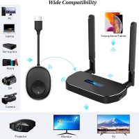 Wireless HDMI Transmitter and Receiver 4K Kit, Full HD 4K Wireless Presentation Equipment HDMI Adapter, Plug and Play Streaming Media. Laptop, Dongle, PC, Smart Phone to HDTV/Projector 165FT/50M - Image 2