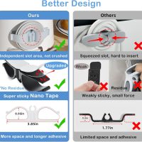 Cord Organizer for Appliances, 8 Pack Upgraded Kitchen Appliance Cord Organizer Stick On Appliance Wire Organizer Wire Wrapper for Kitchen Appliances Mixers, Coffee Maker, Pressure Cooker - Image 7