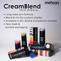 Mehron Makeup CreamBlend Stick | Face Paint, Body Paint, & Foundation Cream Makeup | Perfect for Halloween .75 oz (21 g) (White) - Image 4