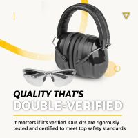 TradeSmart High-Performance Earmuffs for Shooting Range & Shooting Eye Protection Glasses + Firearm Confidence Course - Image 5