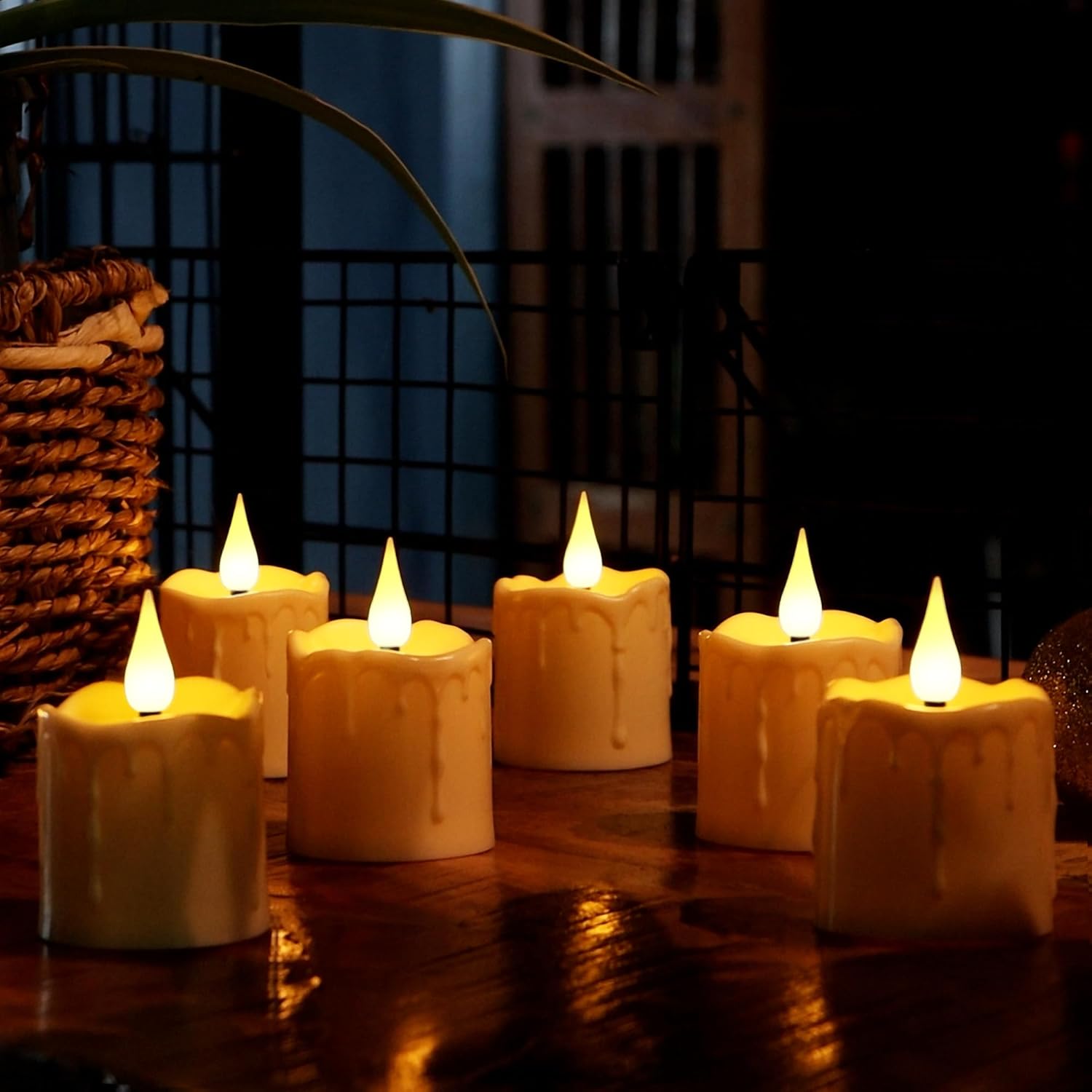 FREEPOWER Rechargeable Flameless LED Votive Candles with Timer Remote - 2'' x 3'' Waterproof Flickering Tealights Candle - Battery Operated Pillar Candles for Wedding, Party and Holiday Decor - 6PCS - Image 8