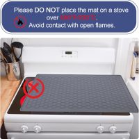 Stove Top Covers - 30" x 21" Extra Large, Heat Resistant Silicone Stove Top Protector, XL Dish Drying Mat for Kitchen, Ceramic & Glass Cooktop Protector, Grey - Image 6