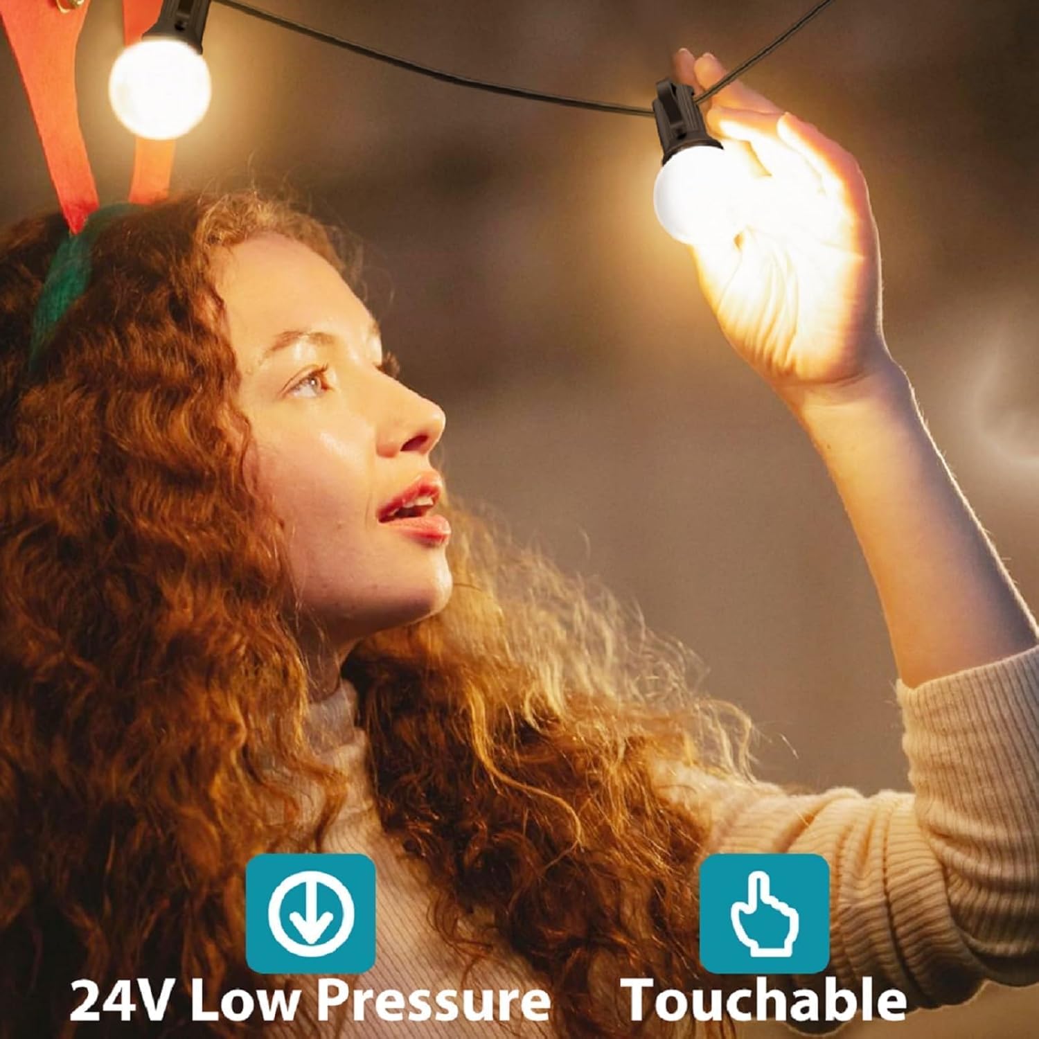 kolpop 50FT Outdoor String Lights with Dimmer Timer, G40 LED Patio Light with Edison Shatterproof Bulbs, Waterproof Connectable Hanging Lights for Outside Backyard Gazebo - Image 6