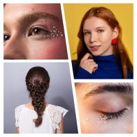 vivinin 1465P Face Gems, Self-Adhesive Hair Gems, 5 Different Types of Face Rhinestones, Face Gems Stick On for Face, Eyes, Body, Hair, Makeup, Festival Decorations, DIY Crafts - Image 6