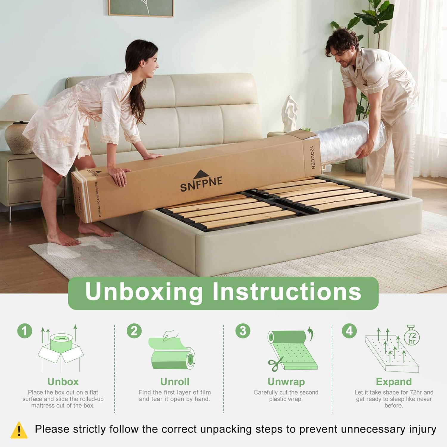 Full Mattress,10 Inch Full Size Mattresses in a Box,Memory Foam Hybrid Mattress,with Individual Pocket Spring - Pressure Relief, Motion Isolation, Cool Sleep - Image 7