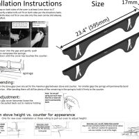 TrueGem Stove Gap Covers - 23.4", Black, Stainless Steel - Image 5