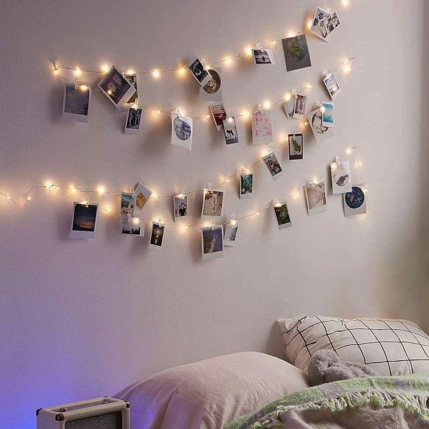 17Ft 50 LED Fairy String Lights with Clear Clips - Perfect for Dorm, Bedroom, Wedding Decor - Image 5