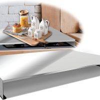 Stainless Steel Gas Stove Top Cover, Noodle Board Cooktop Cover, Kitchen Organizer for Gas and Electric Stove Range Expanding Kitchen Space, Large Size 36"x 23.6"x3", Sliver - Image 6