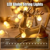 Minetom 2 Pack USB Globe String Lights for Bedroom, 32.8 Feet 100 LED USB Fairy Lights with Remote, Mini Globe Lights for Indoor Classroom Decor Dorm Tent Patio Wall Canopy Party Wedding Tree Xmas - Image 2