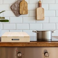 21. 2 x 14. 7 Inch Wooden Rv Stove Top Cover Stove Top Sink Cover Noodle Cutting Board for Electric Gas Burners Sink Noodle Board - Image 4