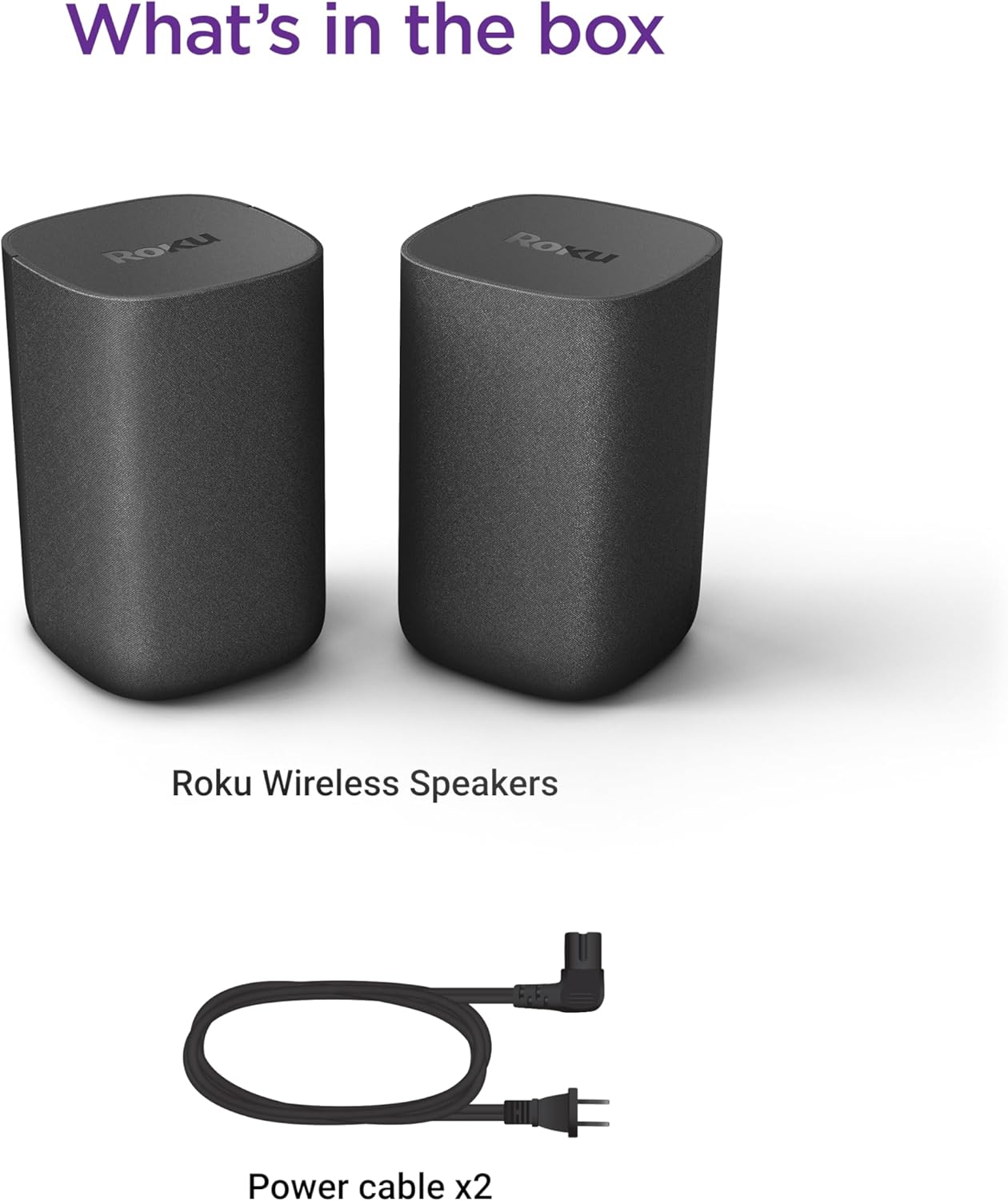 Roku Wireless Speakers (for Roku Streambars or Roku TV),Black 2 Count (Pack of 1) - Image 8