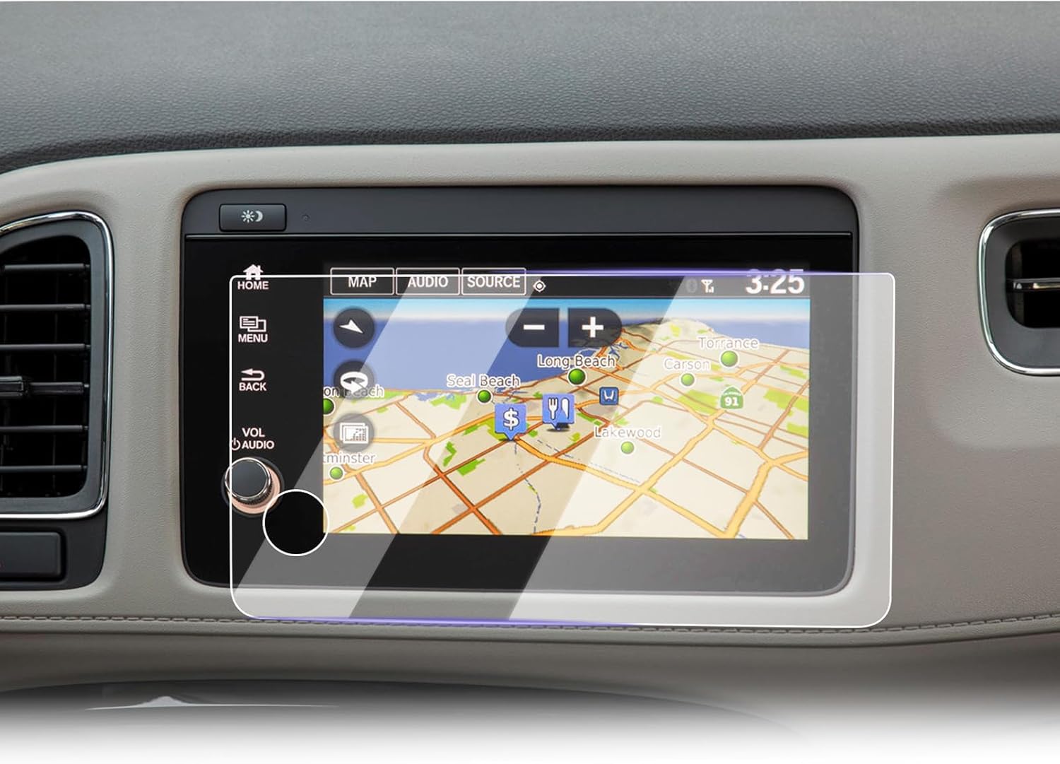 Screen Protector Foils for 2019 2020 H*onda HRV HR-V Accessories Infotainment Display PET Plastic Anti-Scratch Navigation Center Control Touchscreen Protective Film(2019+ Media 2P)