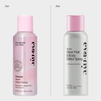 Eva NYC Kweeen Silver Hair and Body Glitter Spray - Our Original Ultra Shimmery Glitter, New Look - Adds Shine + Non-Sticky - Quick Drying Sparkle Spray - Warm Vanilla Scent - 4.9 oz - Image 2