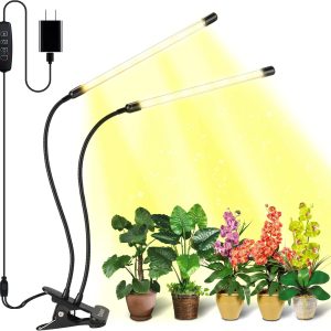 bseah Grow Light Plant Lights for Indoor Plants, Full Spectrum Plant Grow Lamp, 10 Dimmable Levels Auto ON & Off with 3/9/12H Timer