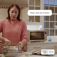 Panasonic NN-SV79MS 1.4 cu.ft Smart Inverter Works with Alexa Countertop Microwave Oven 1200Watt Power with Genius Sensor Cooking, Stainless Steel - Image 2
