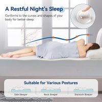 Amazon Basics Memory Foam Mattress, Medium Firm, 12 Inch, King, White/Grey, 80" L x 76" W x 12" Th - Image 5