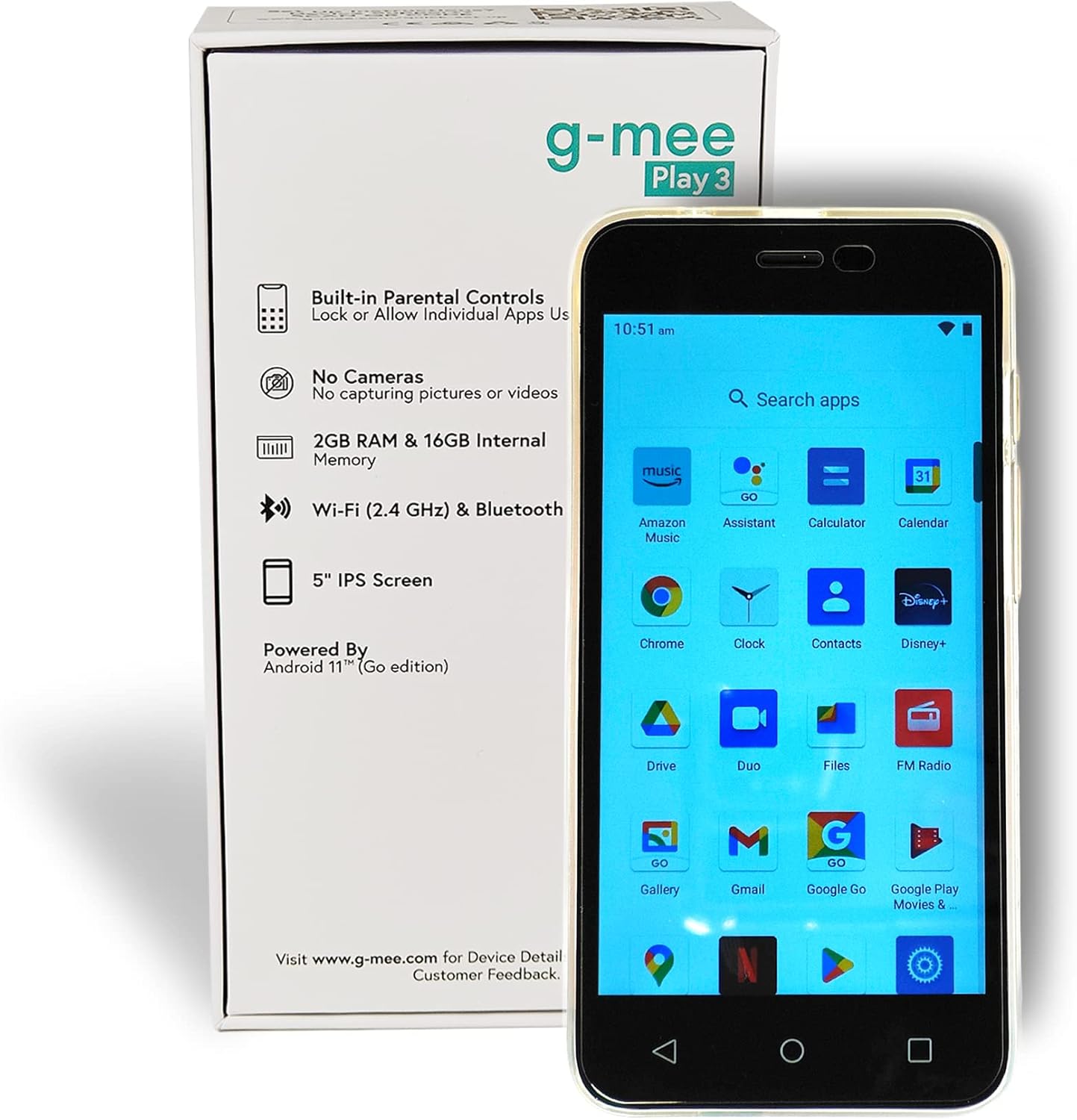 G-Mee Play 3-Smartplayer (not a Smartphone) for Kids- ‘Android iPod’, Mp3 Player with Bluetooth and WiFi, Spotify Player, Music Player, mp4 Player & More -Kids' Safe Device w/Parental Controls - Image 6