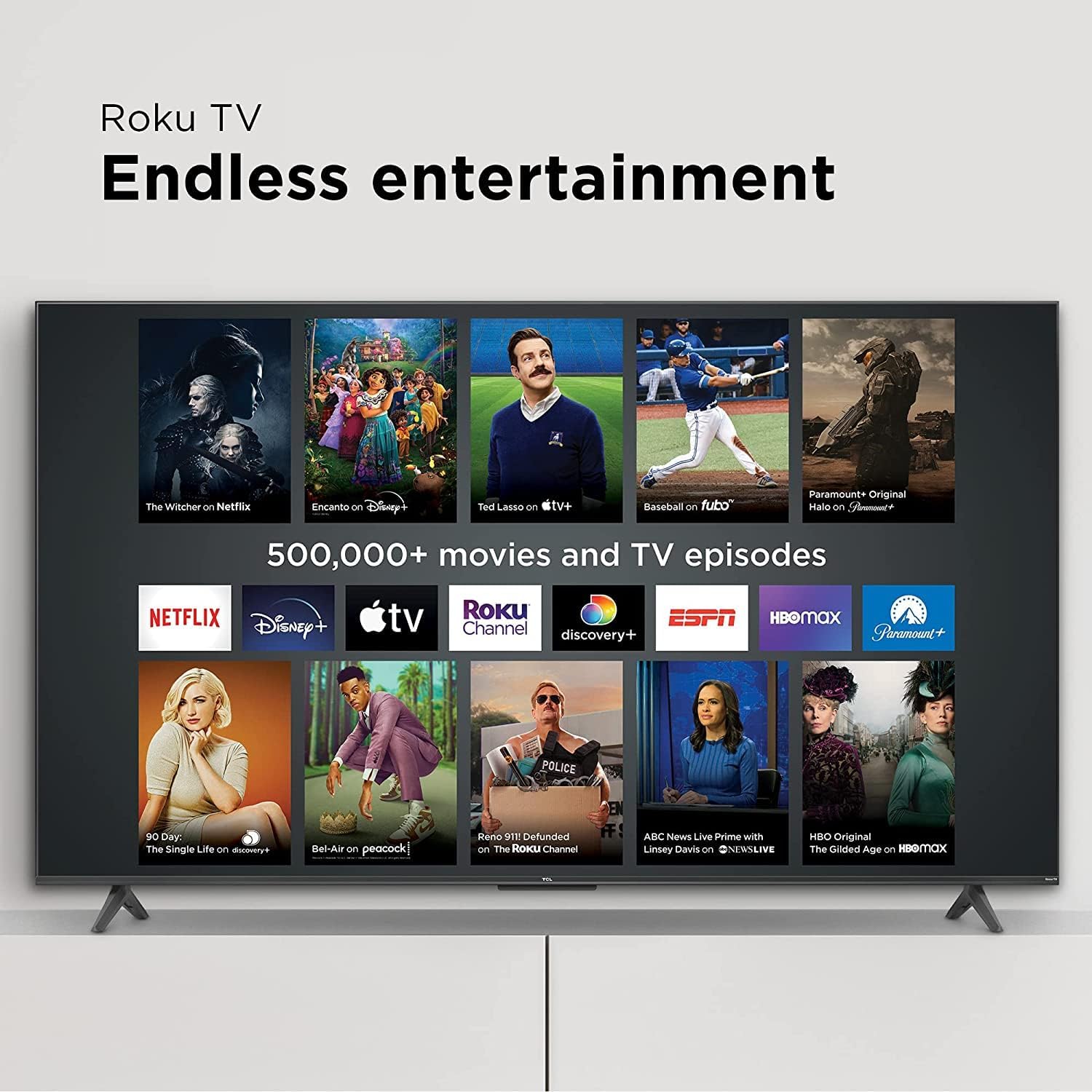 TCL 50-Inch Series 4 Class 4K 2160p Smart TV HDR 60Hz Refresh Rate Compatible with Alexa and Google Assistant + Free Wall Mount (Renewed) - Image 8
