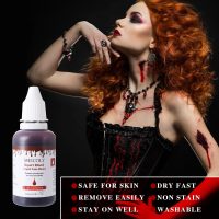 MEICOLY 2.1Oz Halloween Dripping Fake Blood,Safe Realistic Washable Edible Liquid Blood Sangre Falsa with 0.7 Oz Cleaning Soap,Squirt Blood for Clothes,Zombie Vampire Monster,SFX Cut Wound Makeup,Dark - Image 3