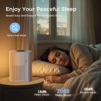 Air Purifiers For Bedroom And Home 1095 Sq. Ft True H13 HEPA Pet Air Purifier For Dorm Room With Air Quality Display 360° Air Intake & Outlet For Bedroom Office, DH-JHD07(White) - Image 7