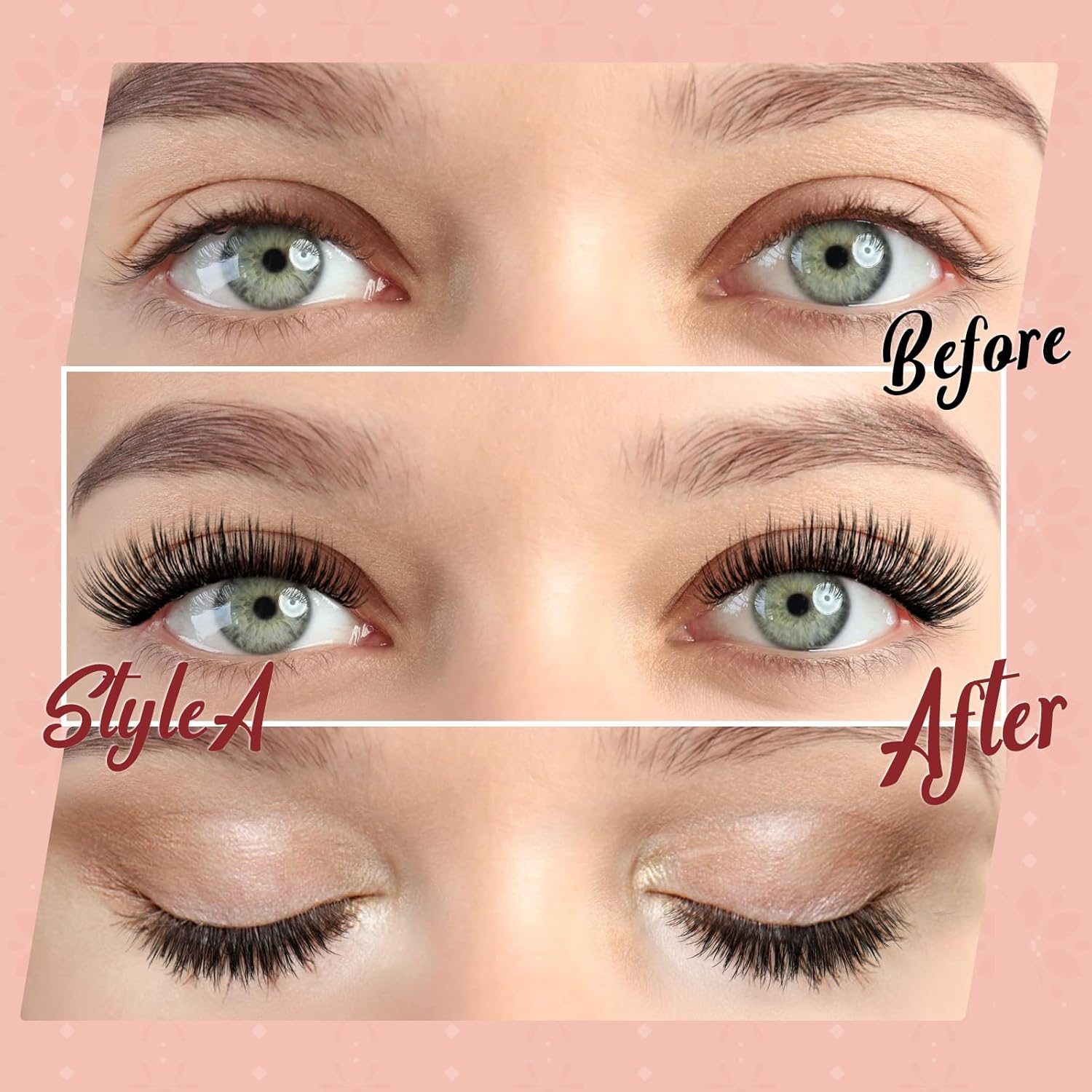 Higu clace Magnetic Eyelashes with Applicator Soft Magnetic Lashes Natural Look Wispy Magnet Lashes Easy to Wear and Remove (DJCX-A02) - Image 4